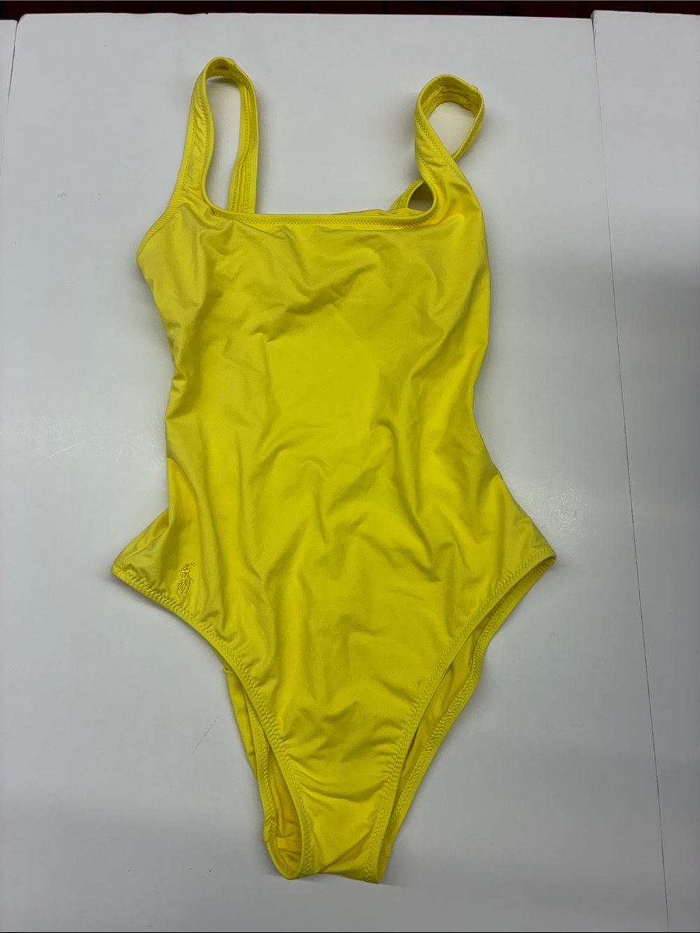 NEW Ralph Lauren Yellow One Piece Swimsuit Size Small